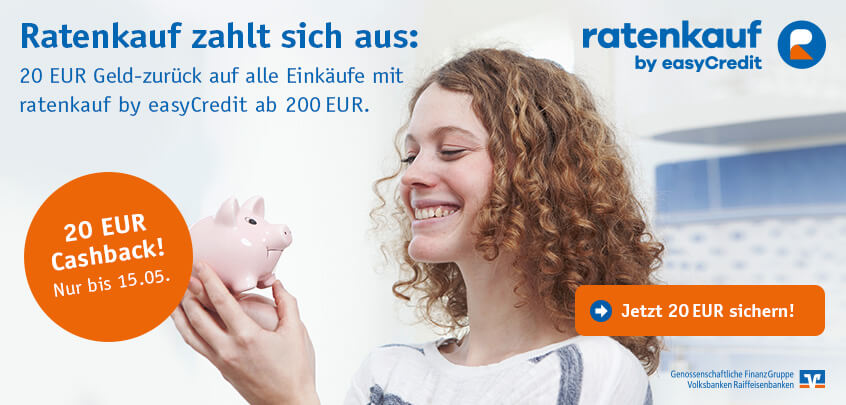Ratenkauf by easyCredit - 20 Euro Cashback