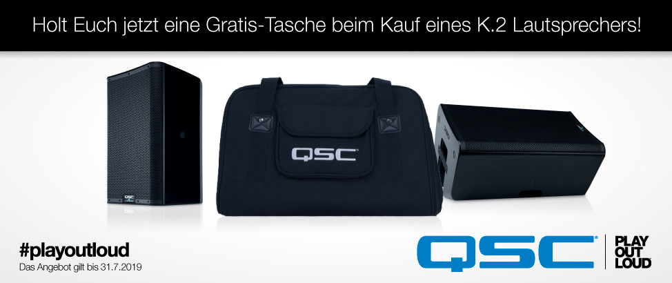 QSC K.2. Serie - Bis 31.07.19 gratis Bag sichern