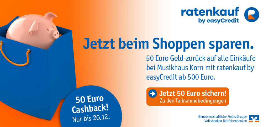 Aktion - Ratenkauf by easyCredit - 50 Euro Cashback für Einkäufe ab 500 Euro