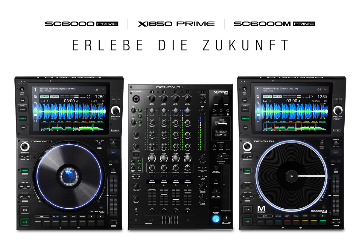 Denon SC6000/M PRIME DJ Mediaplayer + X1850 PRIME DJ Club Mixer angekündigt