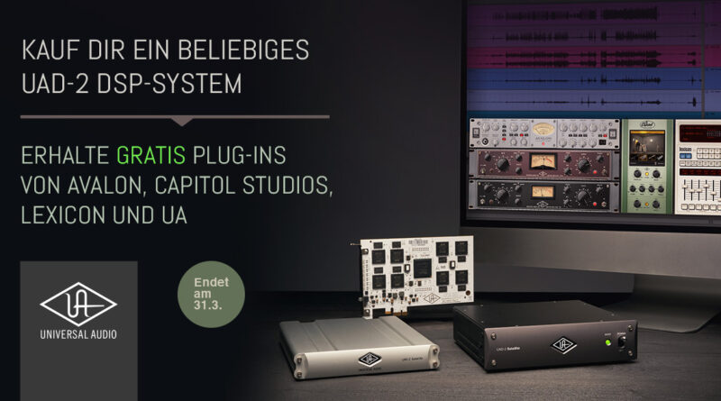 Universal Audio - Gratis Avalon - Capitol Studios - Lexicon + UA Plug-Ins