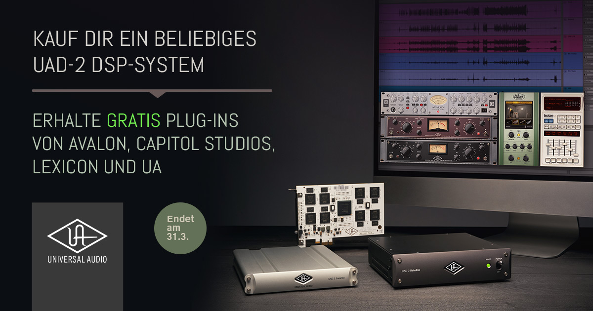 Universal Audio - Gratis Avalon - Capitol Studios - Lexicon + UA Plug-Ins