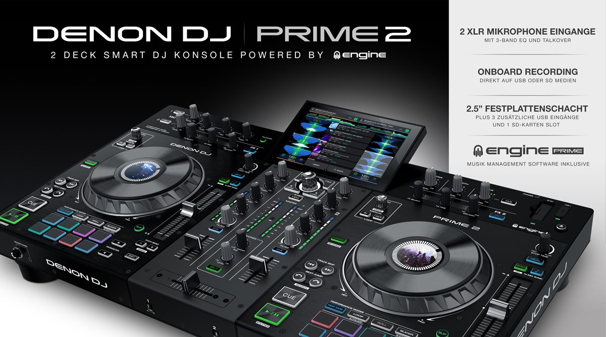 Denon PRIME 2 DJ System - Jetzt lieferbar