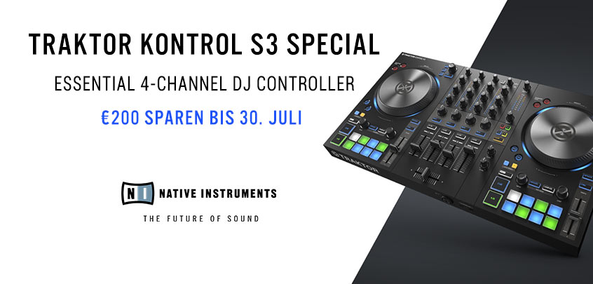 Nur noch bis 30.07. - Native Instruments TRAKTOR KONTROL S3 Sonderpreis