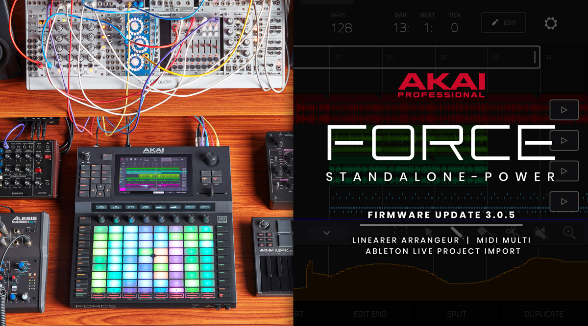Akai Professional Force - Relaunch - OS Update 3.0.5.
