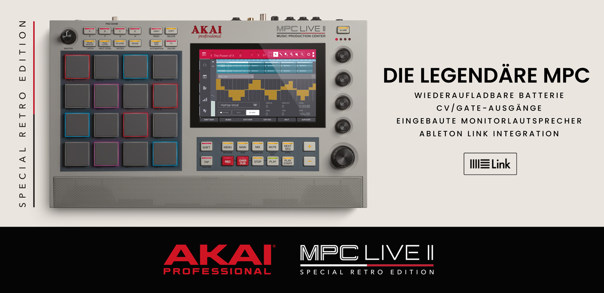 Akai Professional MPC Live II Retro Limitierte Edition