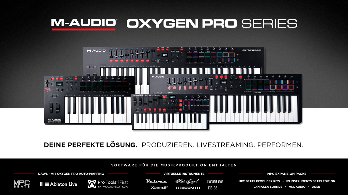 M-Audio Oxygen Pro MIDI Controller vorgestellt