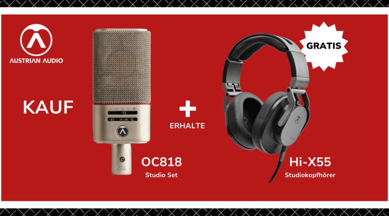 Austrian Audio OC818 Studio Set + Gratis Hi-X55 Studiokopfhörer